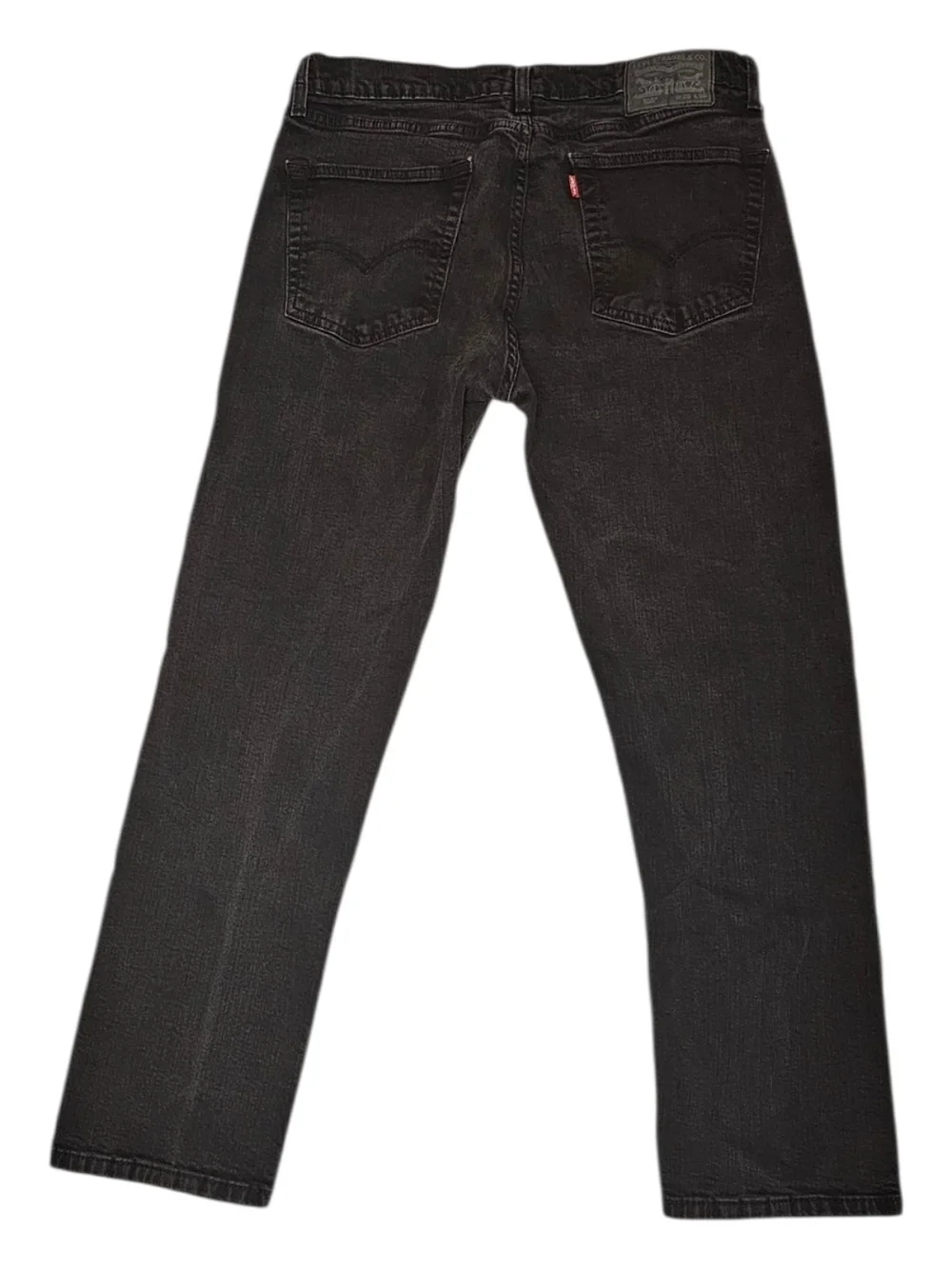 Levi's 505 Regular Fit Black Jeans Men's 36x30 Straight Leg Denim